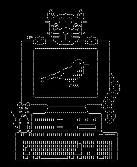 In other words, you see Steam locomotive in ASCII art. . Steam cat ascii